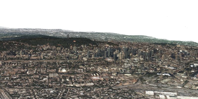 Reconstructed pointcloud of Montreal QC Canada